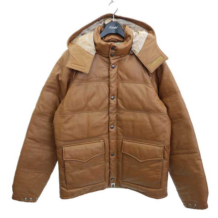 楽天市場】【中古】A BATHING APE 2WAYフーデッドレザーダウン 