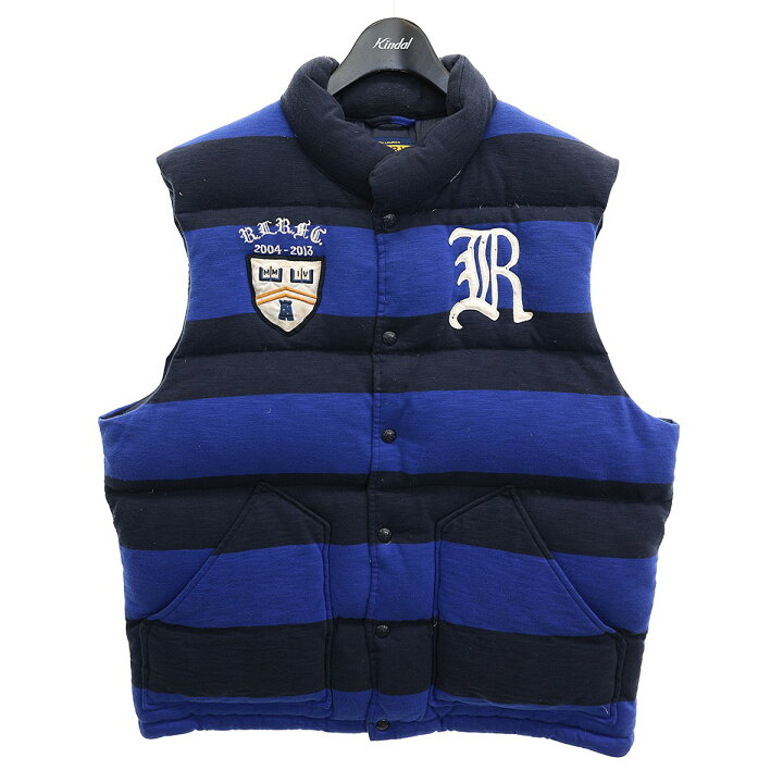 楽天市場】【中古】RALPH LAUREN RUGBY ボーダー ダウンベスト ブルー 