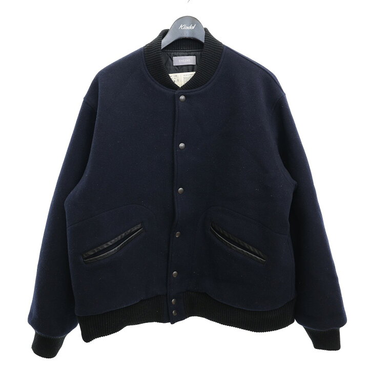 楽天市場】【中古】ENCENS WOOL MELTON VARSITY JACKET オールメルトン 