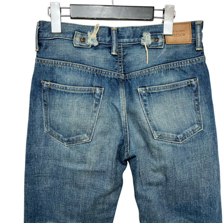 Tu es mon TRÉSOR パール装飾デニムパンツ 0 SHORT