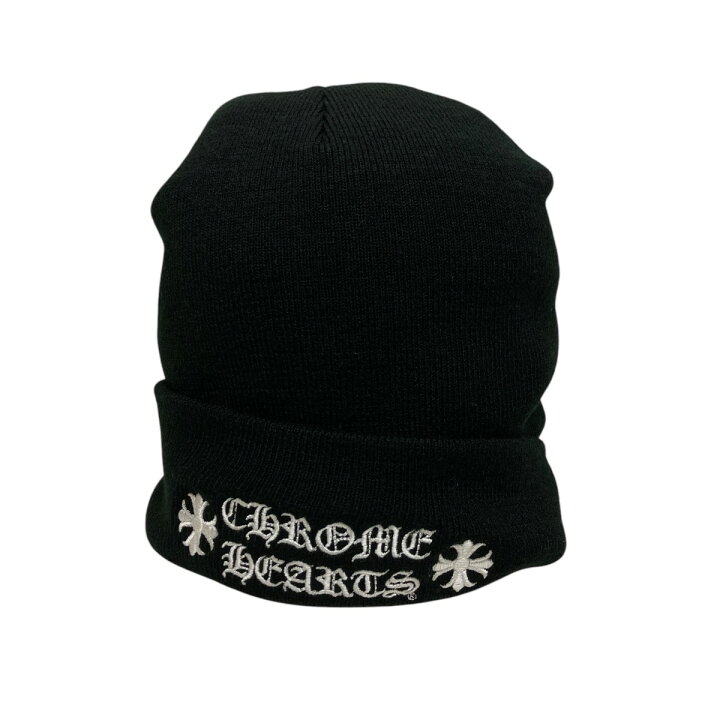 楽天市場】【中古】CHROME HEARTS ニット帽 304053702 ブラック サイズ 