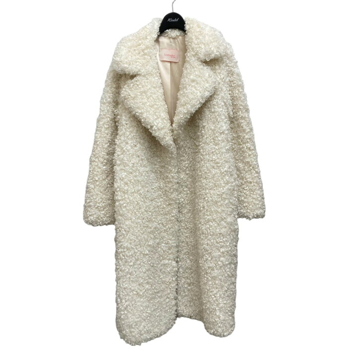 楽天市場】【中古】Lemonpletエコファーコート ホワイト サイズ：Free  