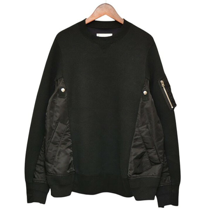 楽天市場】【中古】sacai 2024SS Sponge Sweat x Nylon Twill Pullover 