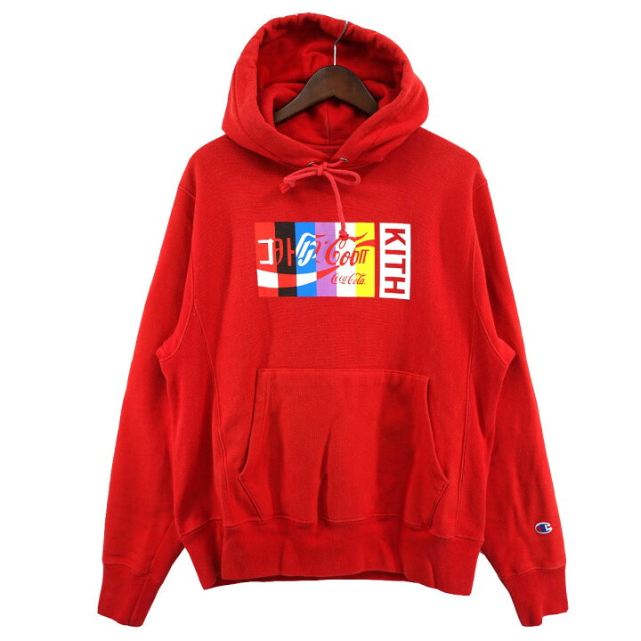 楽天市場】【中古】KITH×ChampionCOCA COLA コラボ ロゴ パーカー 