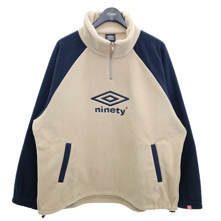 楽天市場】【中古】9090 ハーフジップフリースジャケット ベージュ 