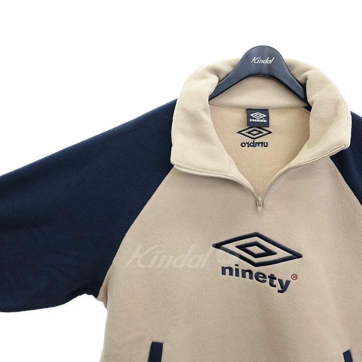 楽天市場】【中古】9090 ハーフジップフリースジャケット ベージュ 