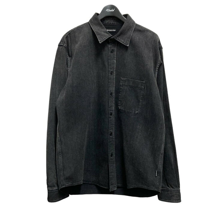 楽天市場】【中古】BALENCIAGA バックロゴ デニムシャツ 571365  