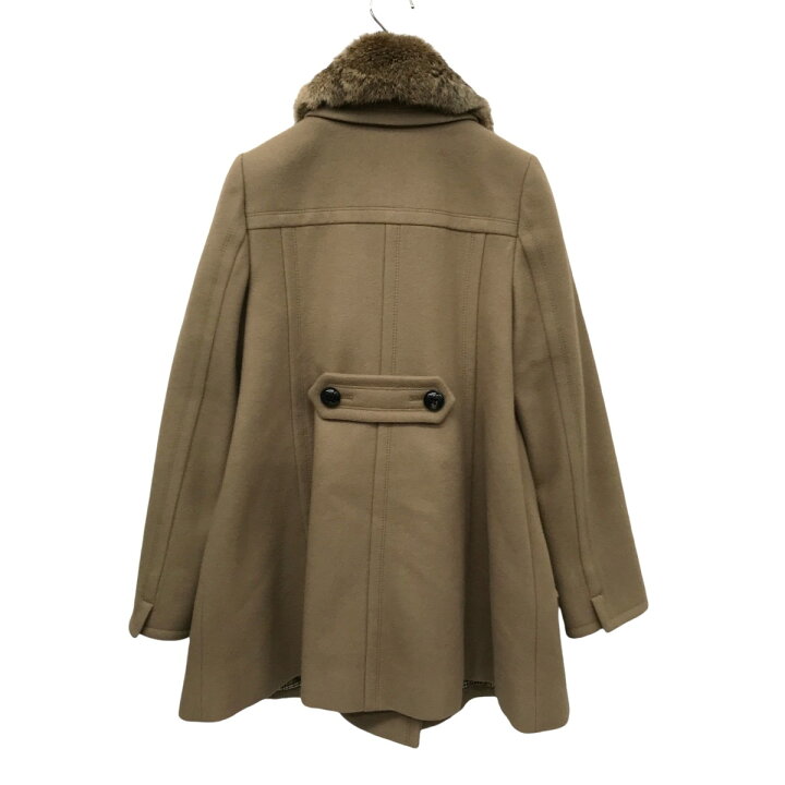 楽天市場】【中古】BURBERRY BLUE LABEL 襟ファーウールコート E1B04 