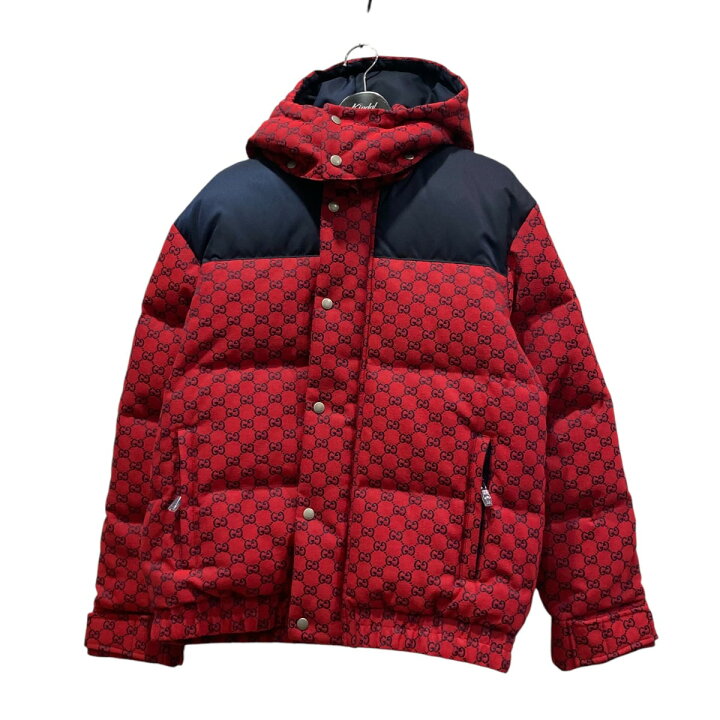 楽天市場】【中古】GUCCI ダウンジャケット 6677405 レッド×ネイビー 