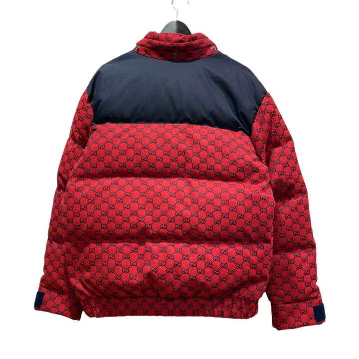 楽天市場】【中古】GUCCI ダウンジャケット 6677405 レッド×ネイビー 