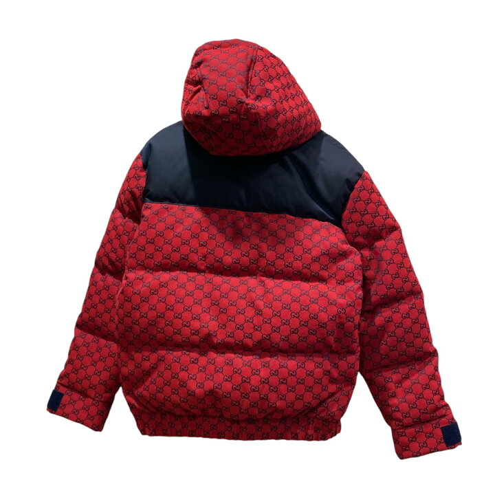 楽天市場】【中古】GUCCI ダウンジャケット 6677405 レッド×ネイビー 