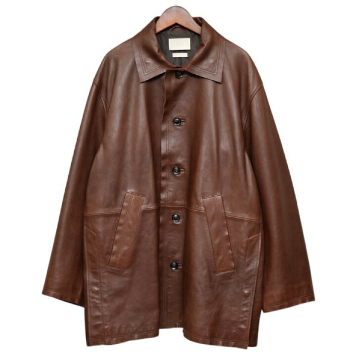 楽天市場】【中古】YOKE 2022AW Cut-Off Leather Car Coat カットオフ 