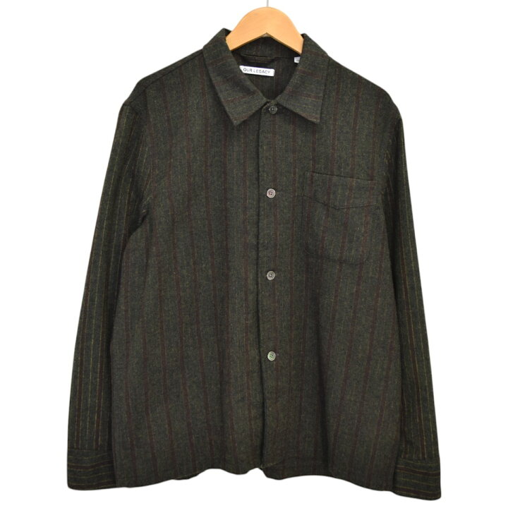 楽天市場】【中古】OUR LEGACY BOX SHIRT ストライプ シャツ M4212BMM  