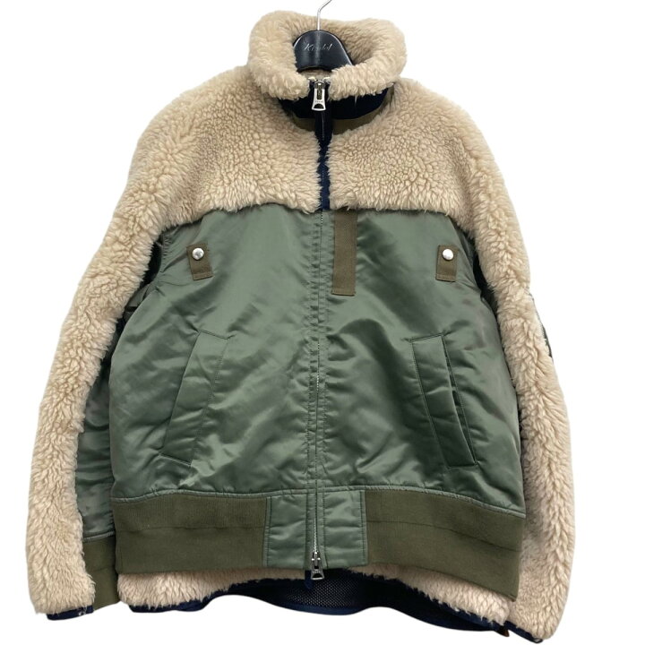 楽天市場】【中古】sacai 22AW Faux Shearling x Nylon Twill Blouson 