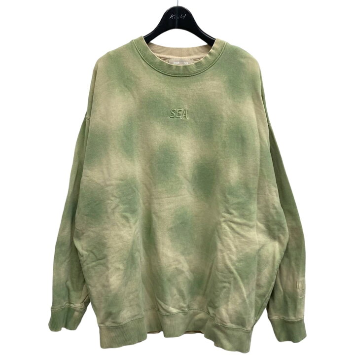 楽天市場】【中古】WIND AND SEA スウェット グリーン×ベージュ サイズ  