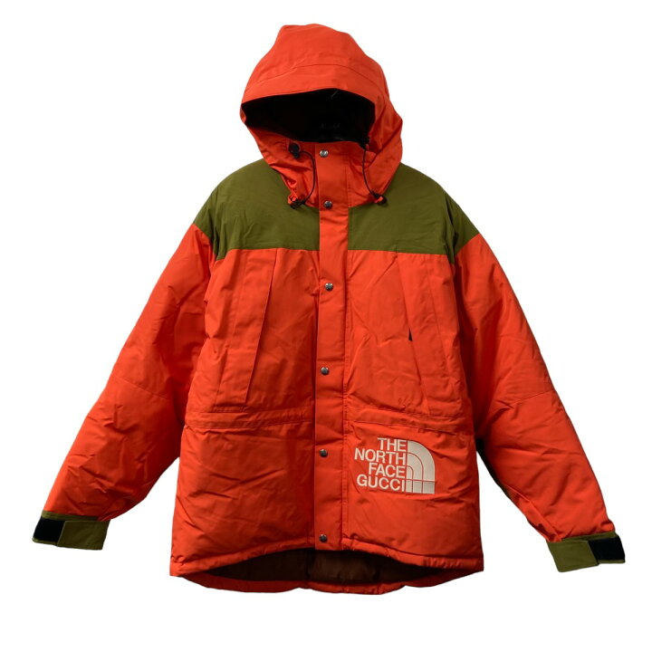 楽天市場】【中古】GUCCI×THE NORTH FACE ダウンジャケット オレンジ 