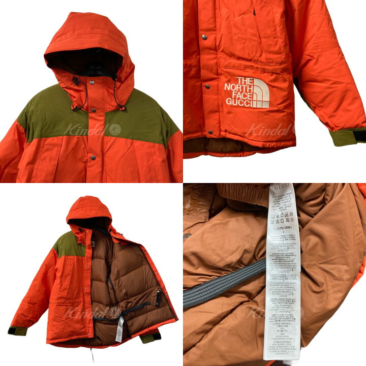楽天市場】【中古】GUCCI×THE NORTH FACE ダウンジャケット オレンジ 
