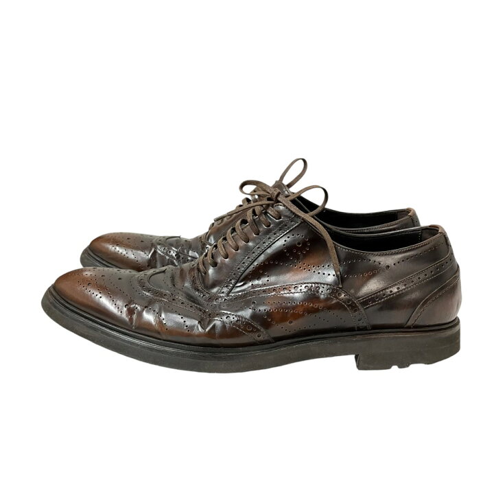 楽天市場】【中古】DOLCE ＆ GABBANA ウイングチップ レザーシューズ 