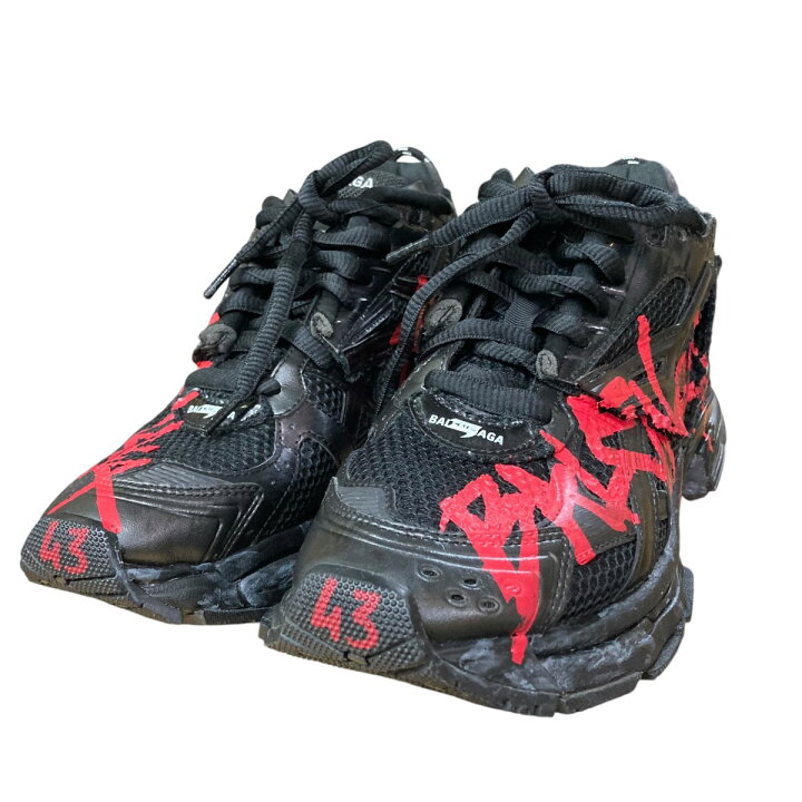 楽天市場】【中古】BALENCIAGA ローカットスニーカー 677403 ブラック  