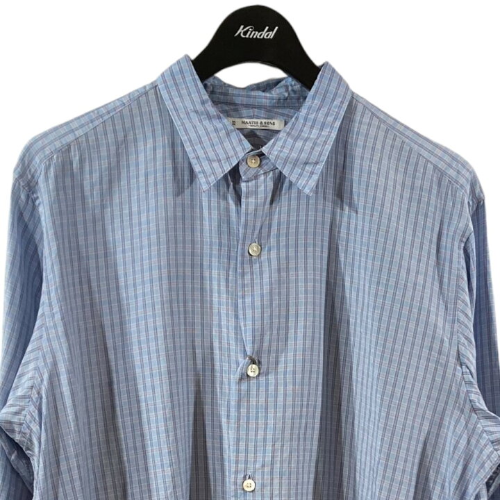 楽天市場】【中古】MAATEE＆SONS24AW CHARLES SILK POPLINE FINE CHECK 