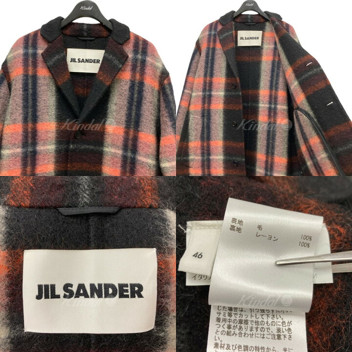 楽天市場】【中古】JIL SANDER21AW チェック柄チェスターコート  