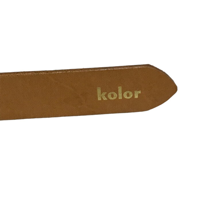 楽天市場】【中古】KOLOR 21AW ダブルバックルレザーベルト 21WCM  