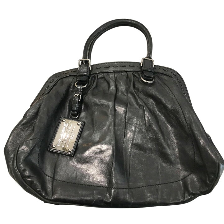 楽天市場】【中古】DOLCE ＆ GABBANAレザーハンドバッグ ブラック 