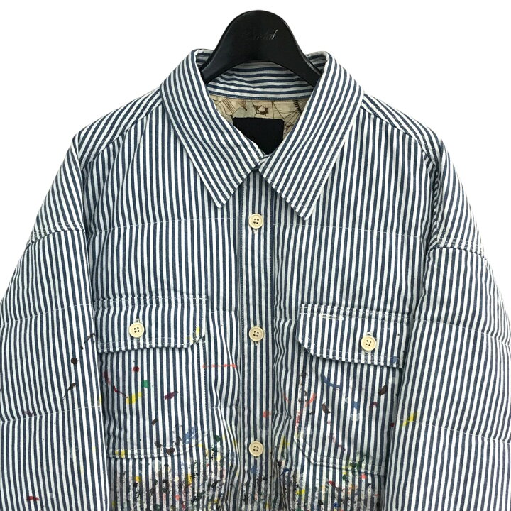 楽天市場】【中古】VISVIM「HELLION DOWN JKT DMGD」 ストライプダウン 