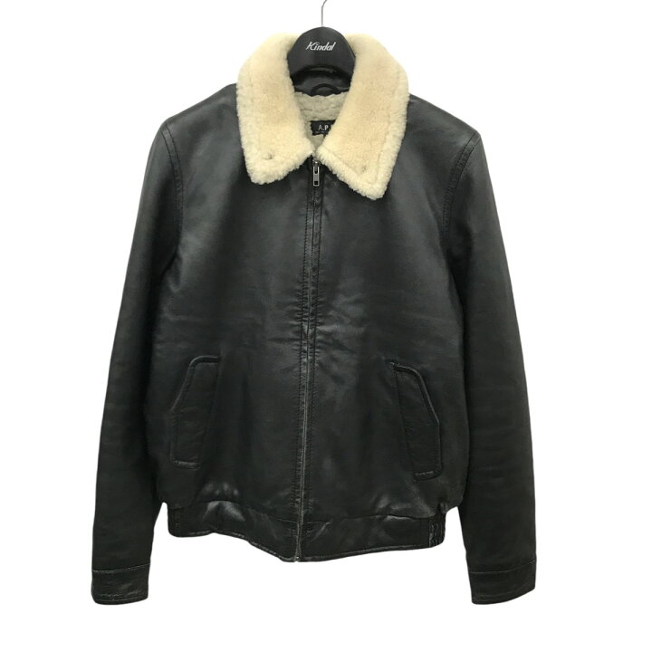 楽天市場】【中古】A．P．C． ラムレザームートンジャケット AD08 