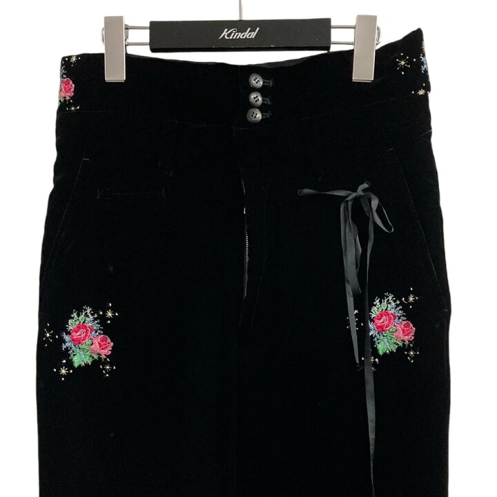 楽天市場】【中古】Midorikawa 23AW 花柄刺繍ベロアパンツ MID23AW  