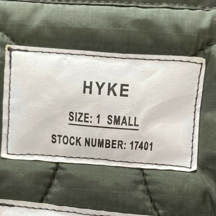楽天市場】【中古】HYKE キルティングライナーコート 17401 カーキ 