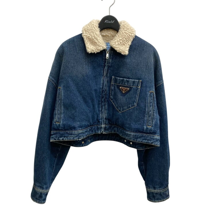 楽天市場】【中古】PRADA ボアデニムジャケット GFB289 インディゴ  