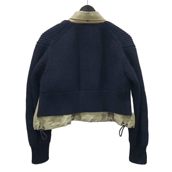 楽天市場】【中古】sacaiコットンチノニットブルゾン Cotton Chino x