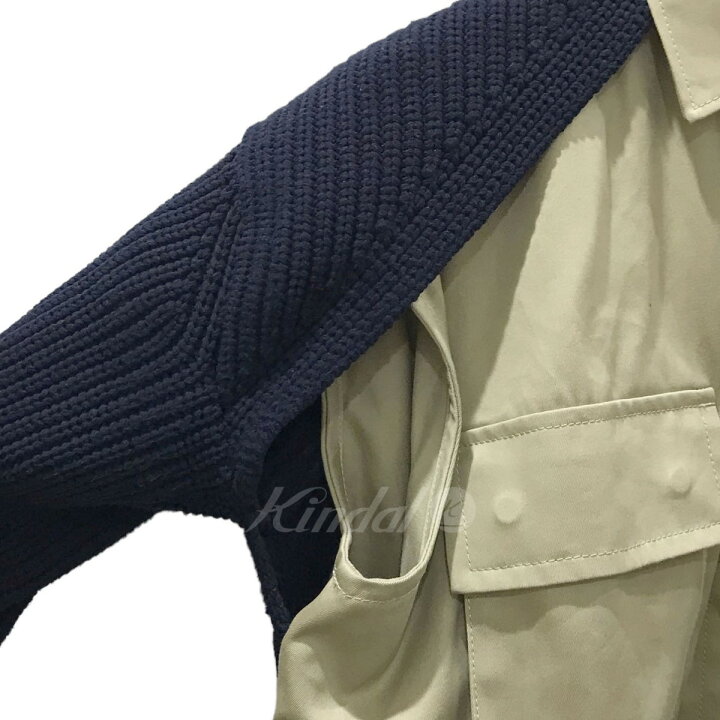 楽天市場】【中古】sacaiコットンチノニットブルゾン Cotton Chino x