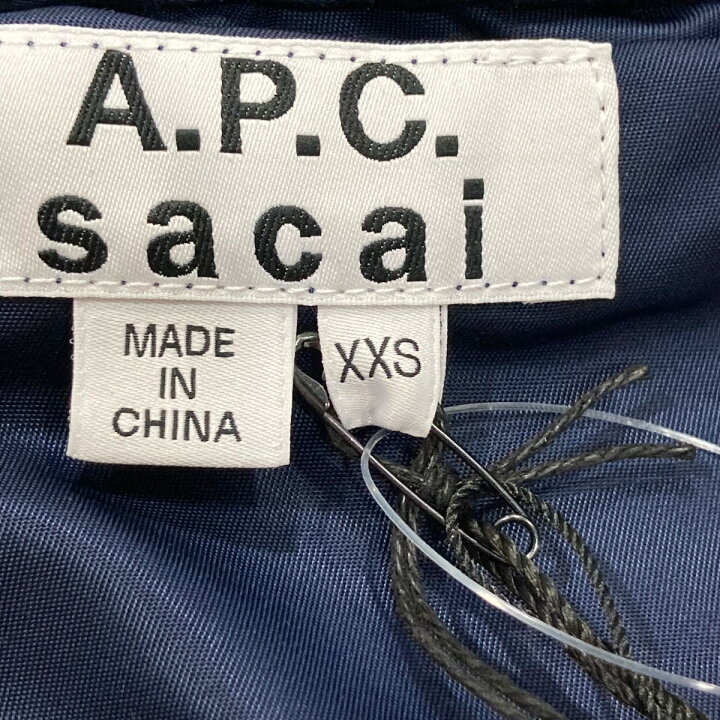楽天市場】【中古】sacai×A．P．C． MA-1 ドッキングデニムジャケット 
