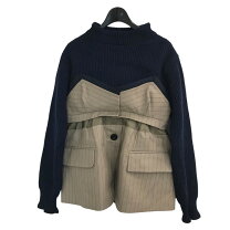 楽天市場】sacai（柄ストライプ）（ニット・セーター｜トップス 