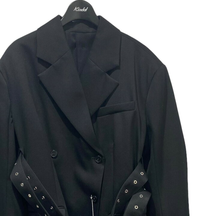 楽天市場】【中古】rokh×H＆M ベルテッドウールブレザー ブラック  