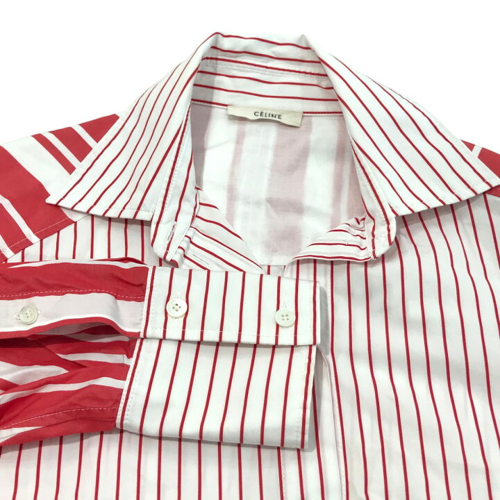 楽天市場】【中古】CELINE 「フィービー期」 切替ストライプシャツ 2  