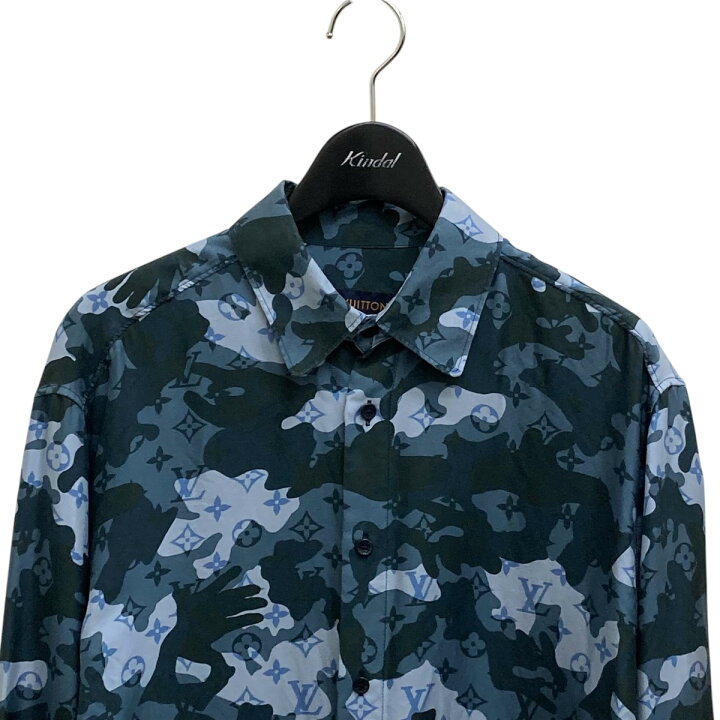 楽天市場】【中古】LOUIS VUITTON 総柄 長袖シャツ VCCM07 グレー 