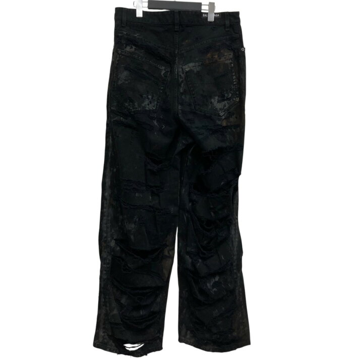 楽天市場】【中古】BALENCIAGASuper Destroyed Baggy Pants デニム 