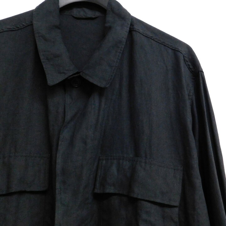 楽天市場】【中古】COMOLI リネンBDUジャケット R01-01014 ブラック 
