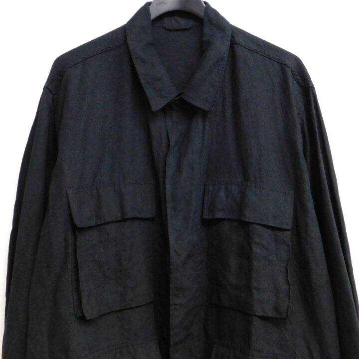楽天市場】【中古】COMOLI リネンBDUジャケット R01-01014 ブラック 
