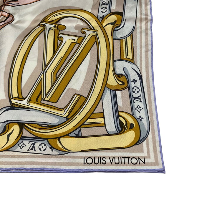楽天市場】【中古】LOUIS VUITTONカレ90・ビジュエルド シルクスカーフ  