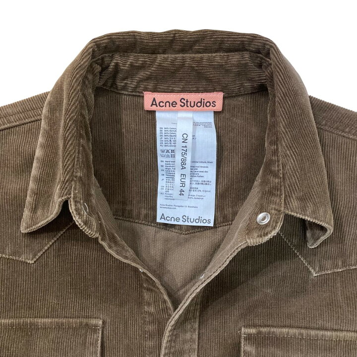 楽天市場】【中古】ACNE STUDIOS 24SS コーデュロイシャツ FN-MN 