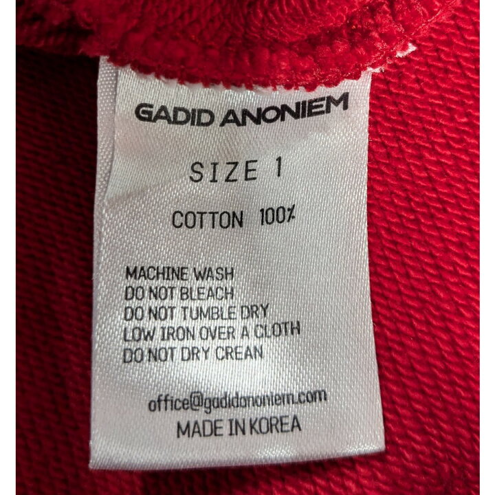 楽天市場】【中古】GADID ANONIEM「BERNY ／RED」プリントZIP UP 