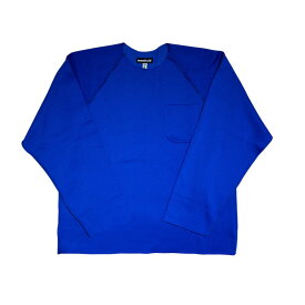 【中古】MONITALYRaglan Crew L／S Sweat Shirt クルーネックスウェット M32705-4 ブルー サイズ：XL【価格見直し】