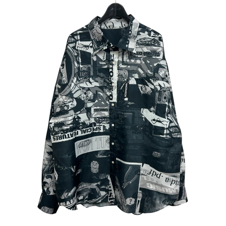 楽天市場】【中古】bodysong．×ずとまよZUTOMAYO 総柄シャツ グレー 