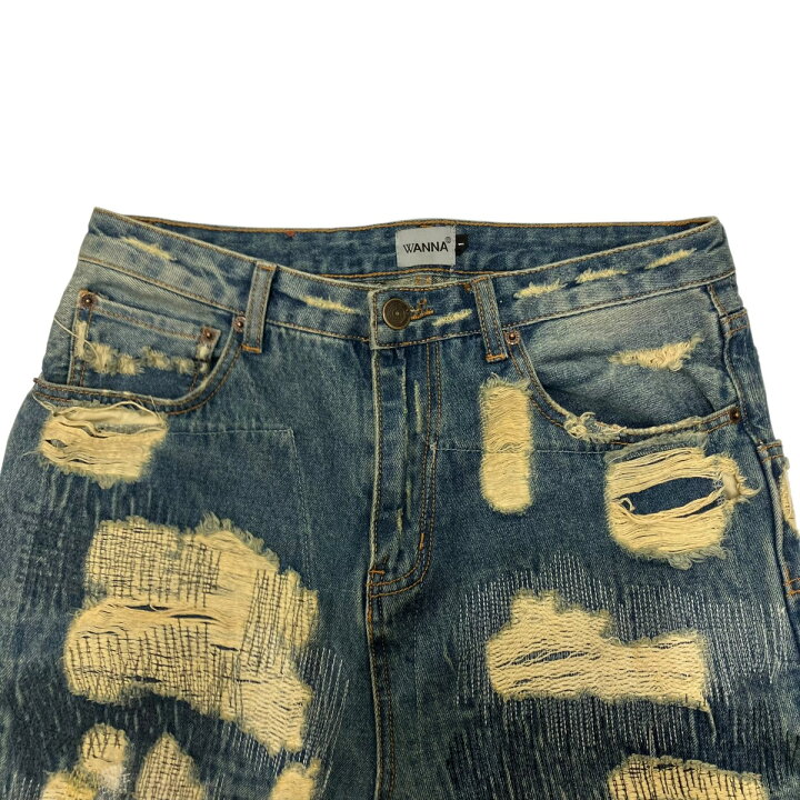 楽天市場】【中古】WANNA L．F．S．E 55 DISTRESSED JEANS デニム  