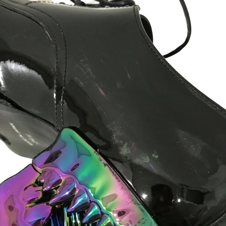 楽天市場】【中古】hazama宣戦布告のドレスシューズ ブラック×オーロラ 