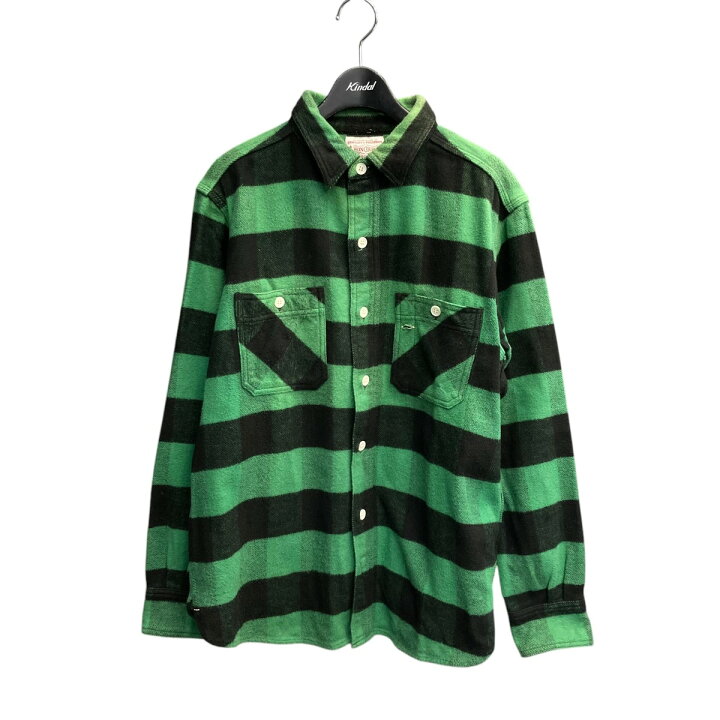楽天市場】【中古】BONCOURA チェックシャツ グリーン サイズ：38 